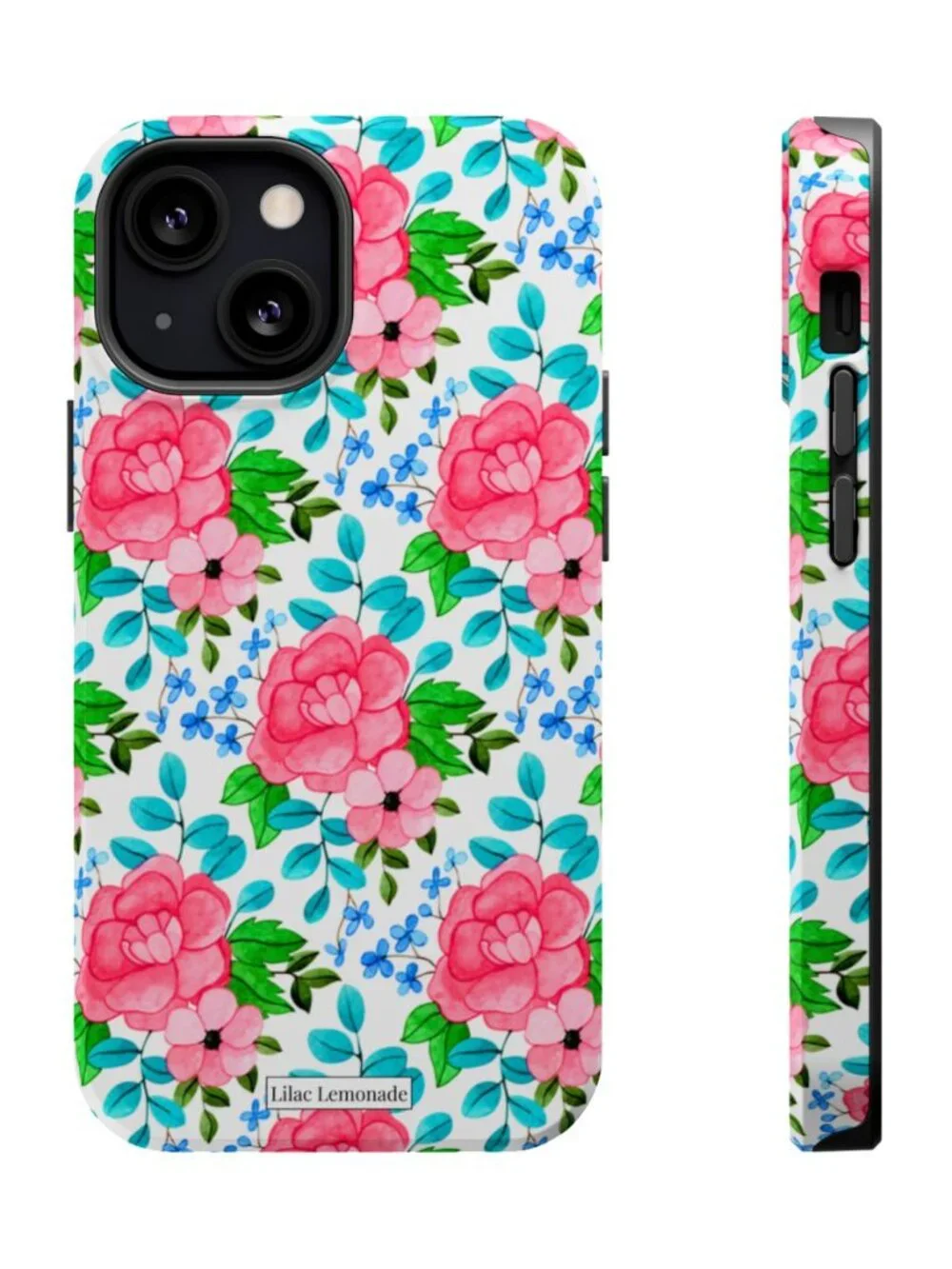 PETAL POP-Pink Floral Protective Phone Case